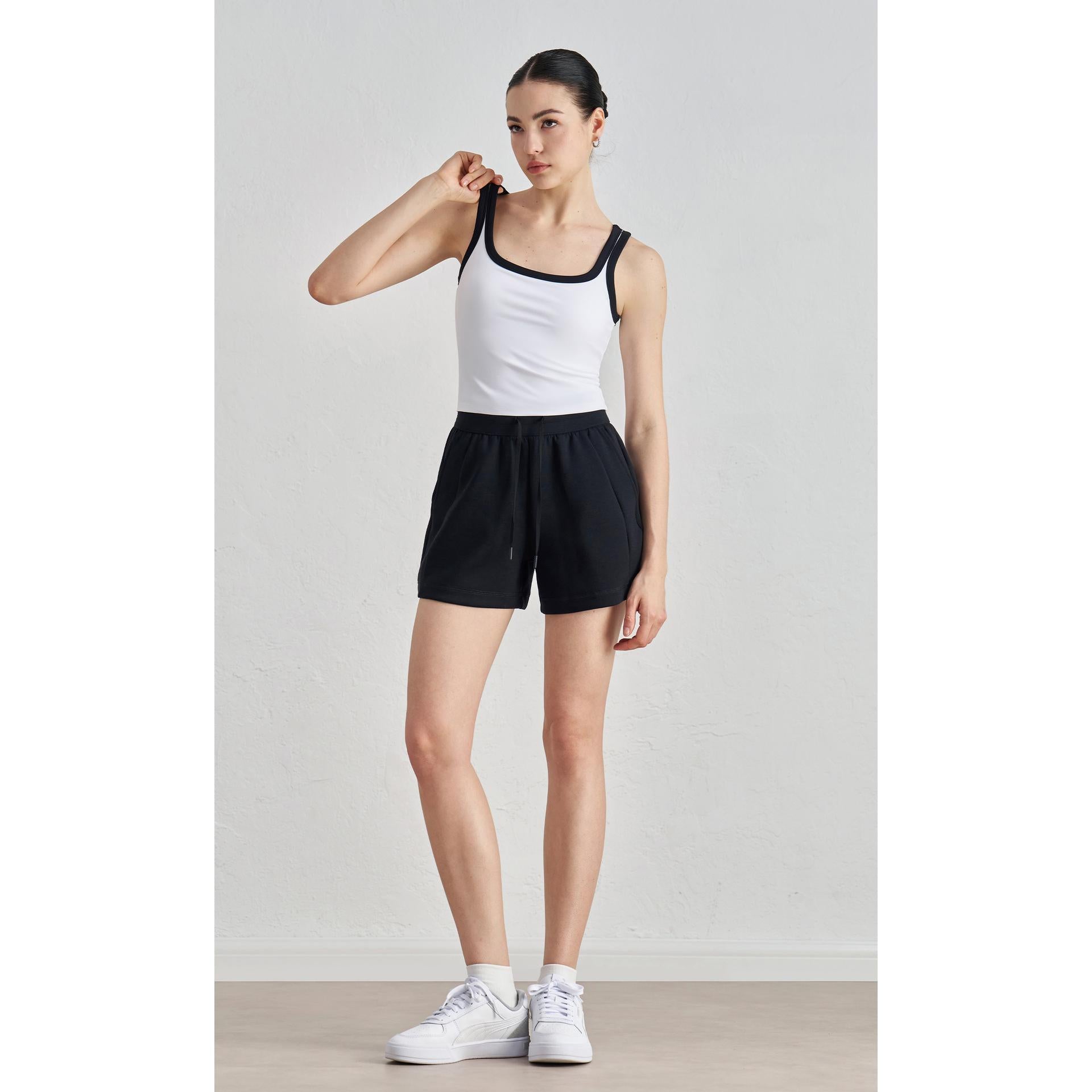 NULS youth nude color matching yoga underwear women's U-neck beautiful back outer wear sports vest summer sweet sister fitness bra