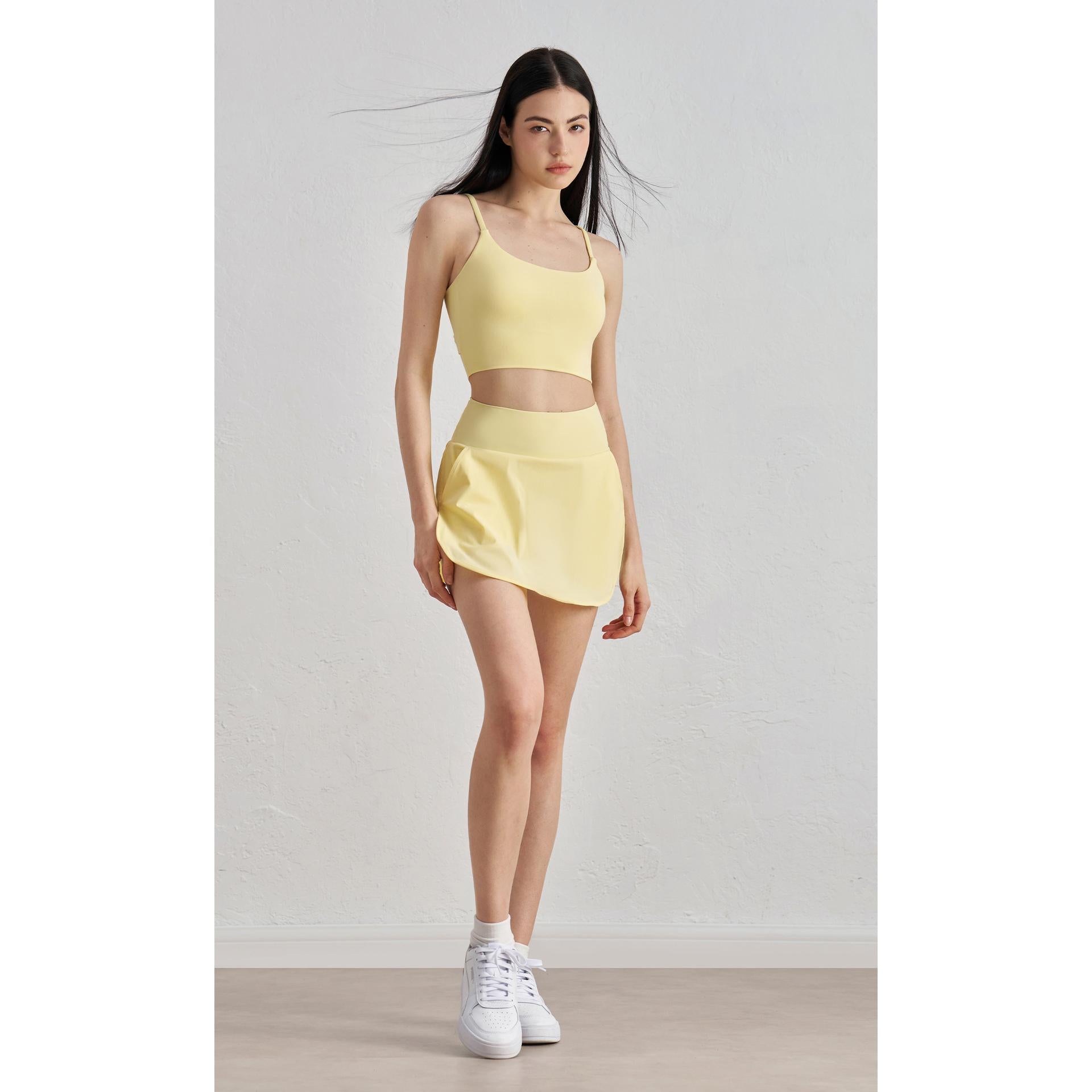 Naked removable yoga vest women's kinky back sports underwear running training fitness bra ebb top
