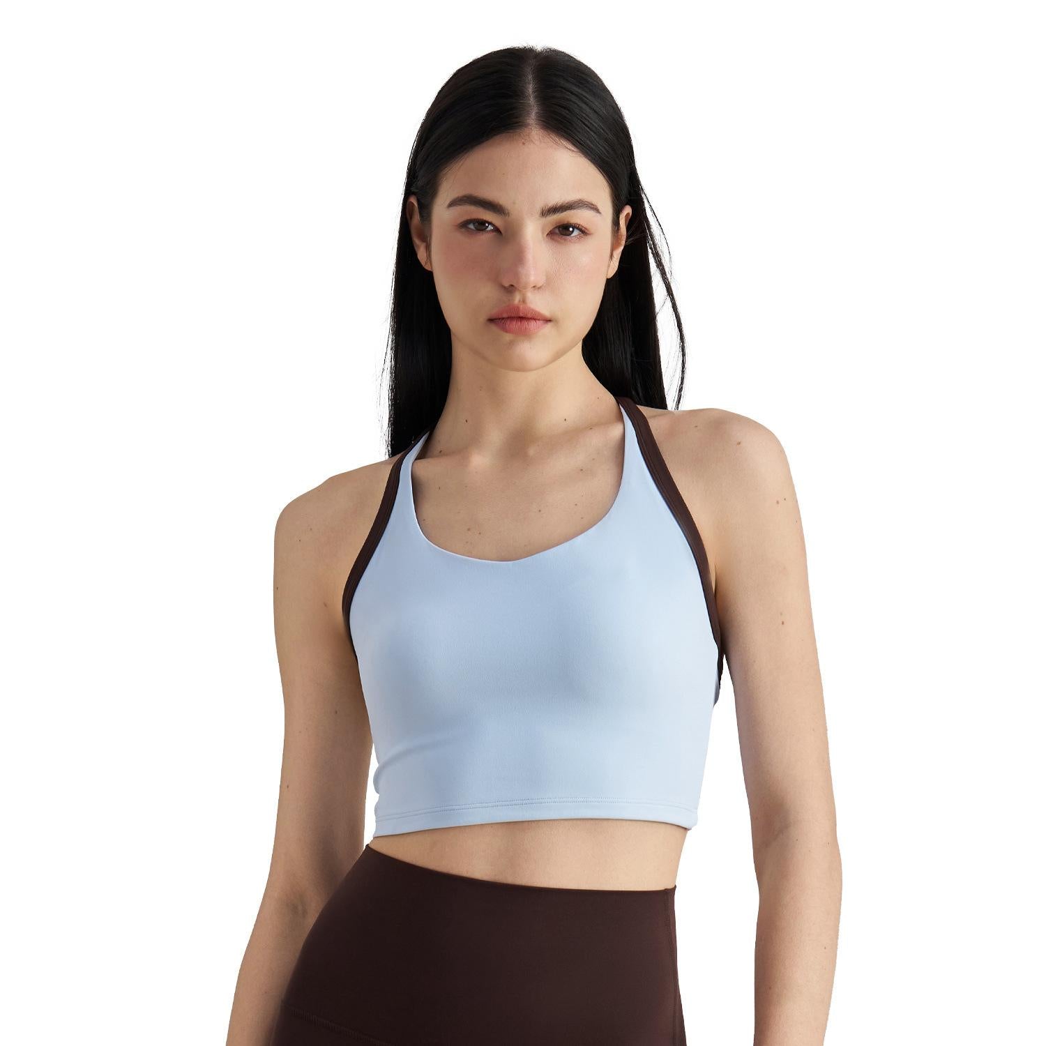 NULS American neck sports underwear women's summer European and American beauty back fitness bra running pilates yoga vest