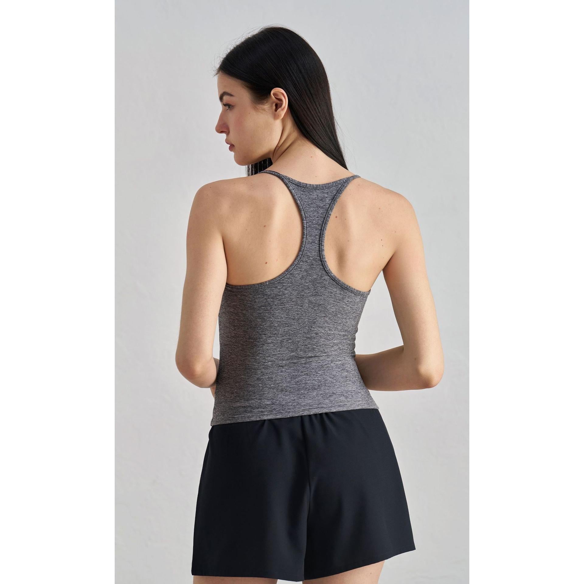 Strictly selected fixed cup I-shaped beautiful back sports vest women's suspender chest pad yoga clothes underwear Pilates fitness top