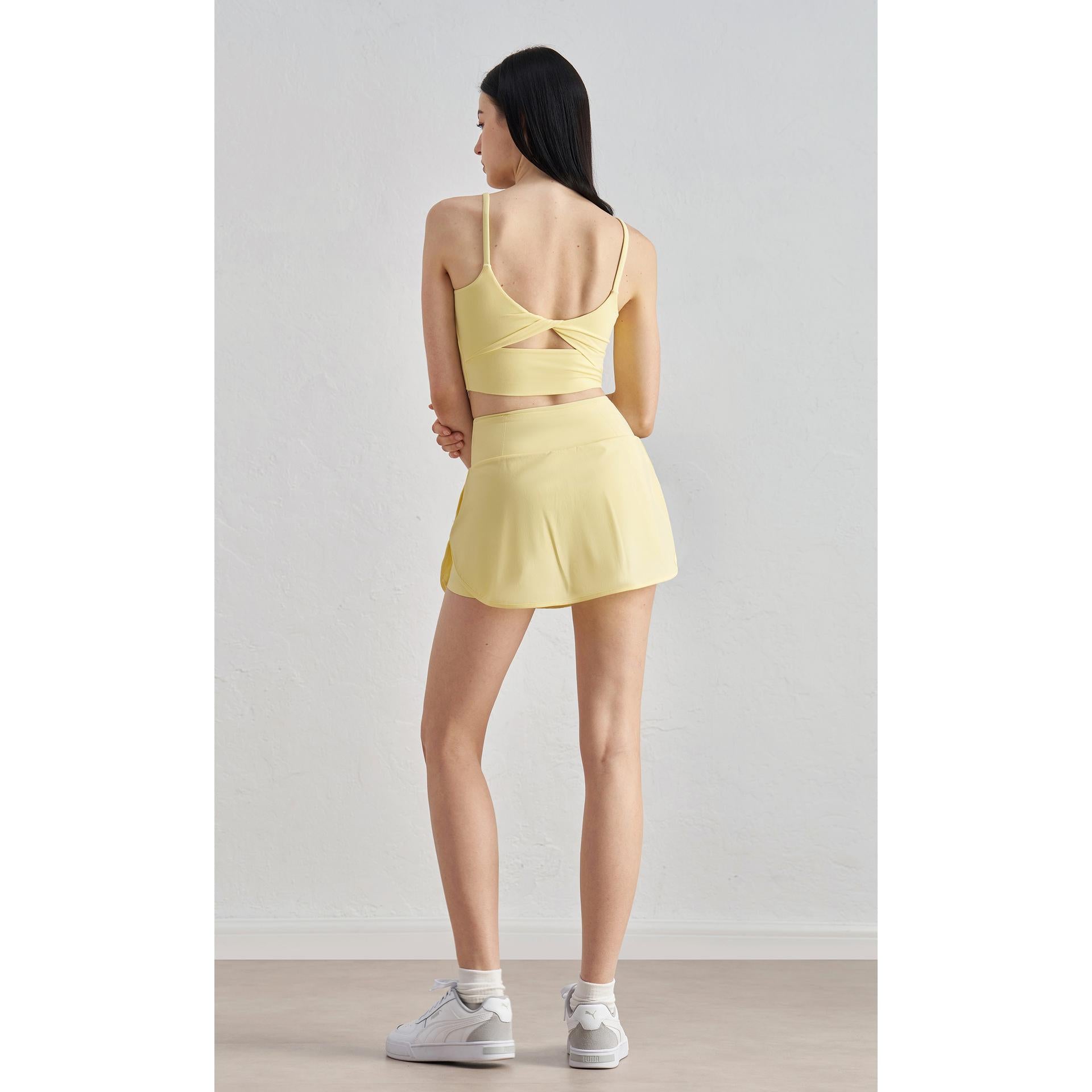 Naked removable yoga vest women's kinky back sports underwear running training fitness bra ebb top