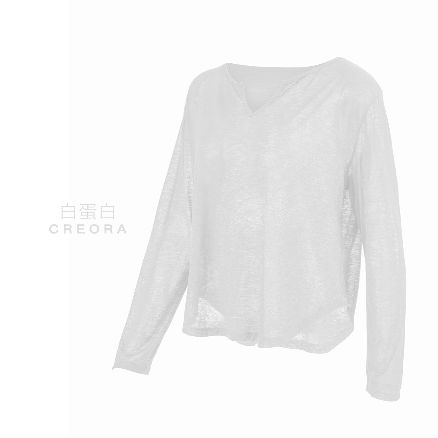 Slub yarn plant fiber yoga long-sleeved V-neck hazy loungewear sports long-sleeved loose yoga clothes top