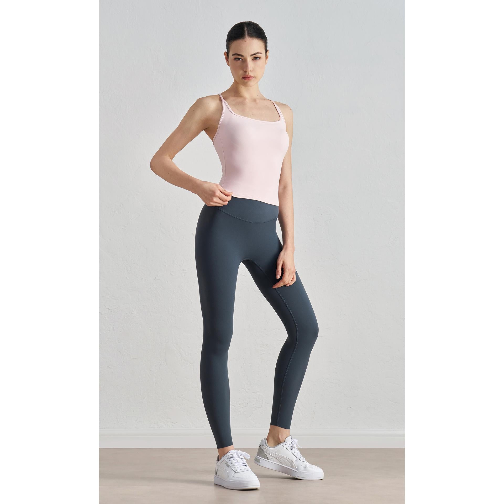 Strictly selected fixed cup I-shaped beautiful back sports vest women's suspender chest pad yoga clothes underwear Pilates fitness top