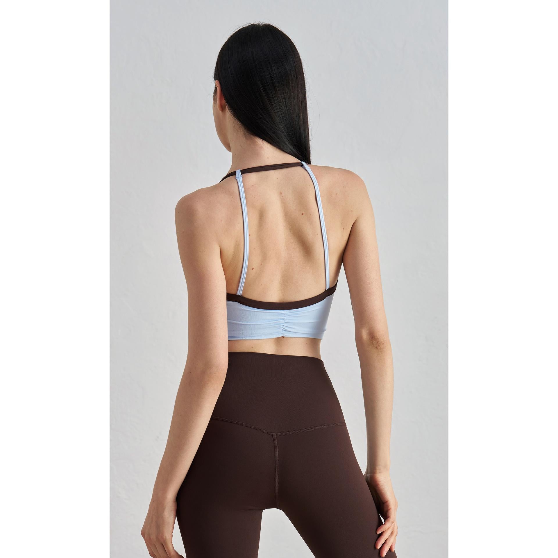 NULS American neck sports underwear women's summer European and American beauty back fitness bra running pilates yoga vest