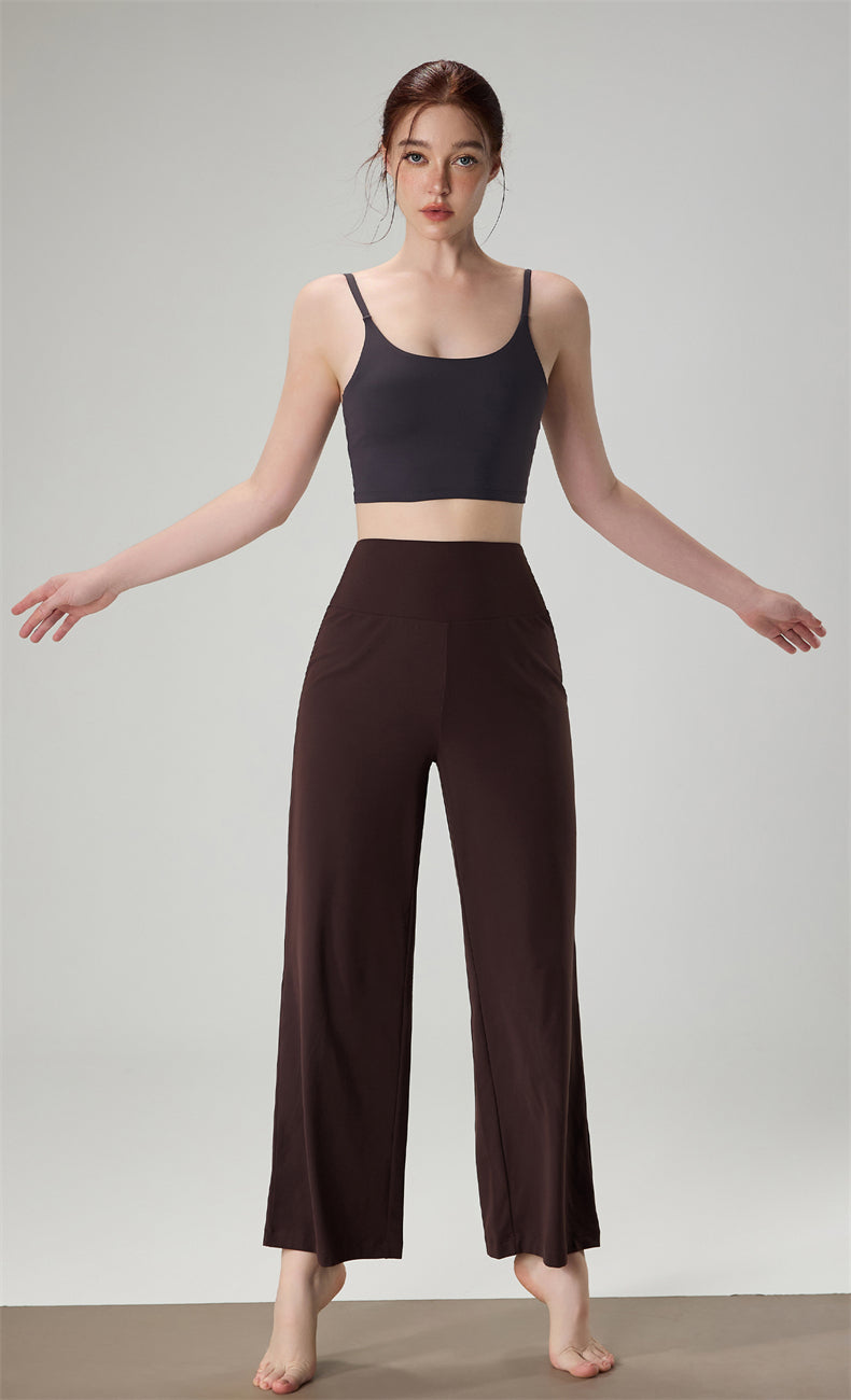 Selection of yoga sports vests with socks