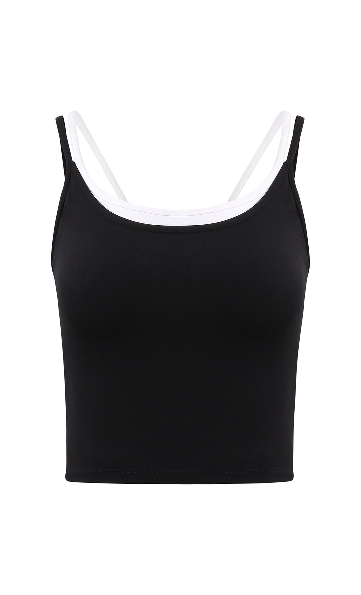 NULS Butterfly Cross-Back Yoga Tank - Faux Layered Built-In Bra by Lepeins