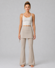 NULS Ruched Skirted Yoga Flare Pants