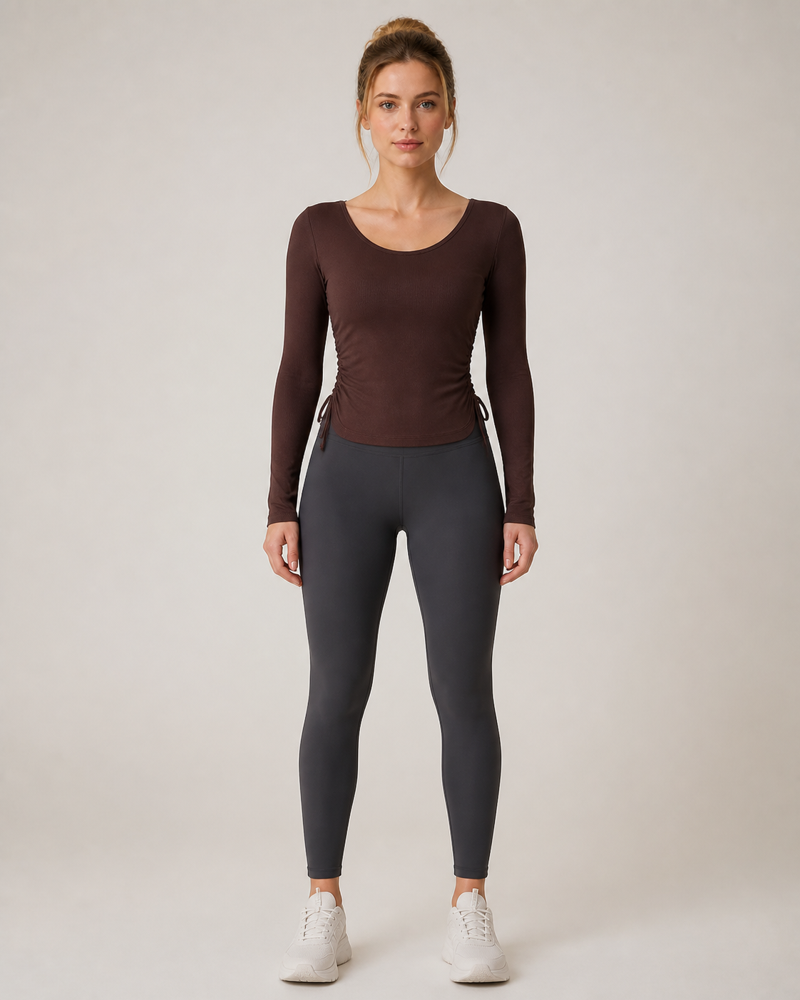 Approved product image 001 | Modal Ribbed Long-Sleeve Yoga Top