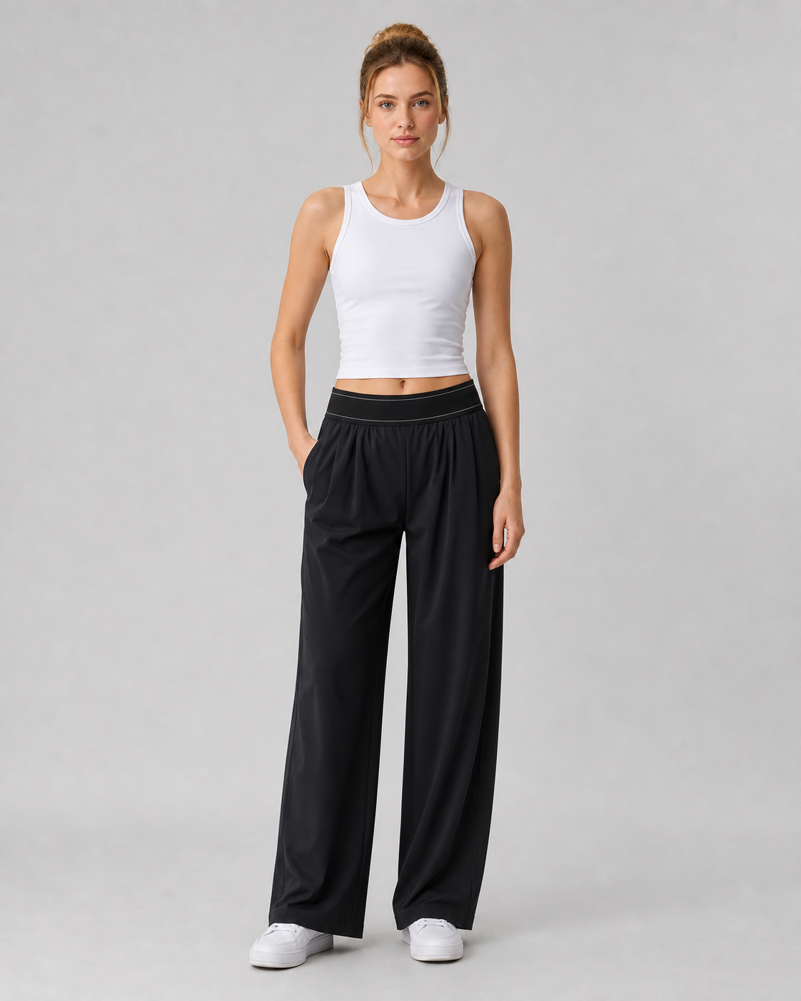 Approved product image 001 | Drape Wide-Leg Yoga Pants