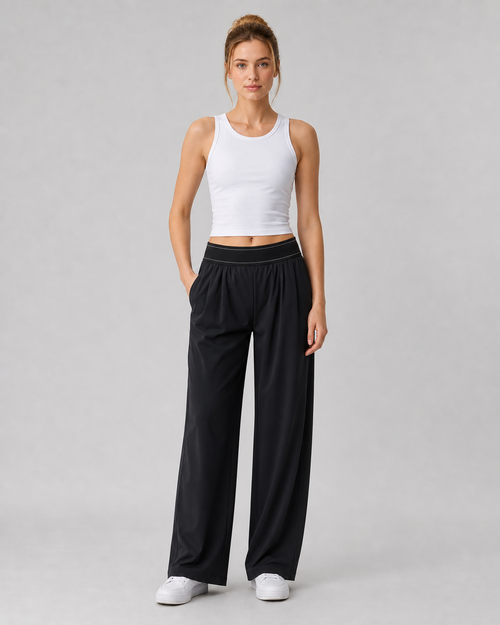 Approved product image 001 | Drape Wide-Leg Yoga Pants