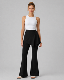 2-in-1 Skirted Flare Yoga Pants