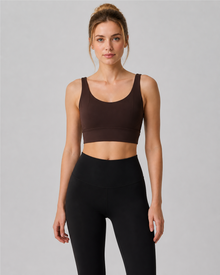 Cross-Back Padded Yoga Bra