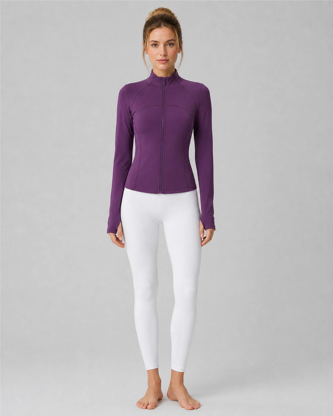 Approved product image 001 | Velvet Stand-Collar Yoga Jacket