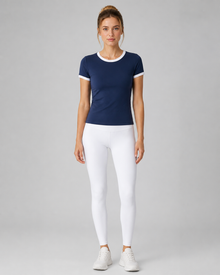 Colorblock V-Neck Yoga Tee