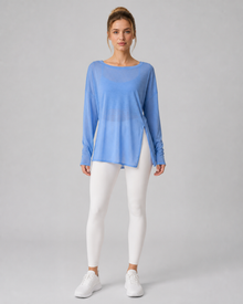AirFlow Split-Hem Yoga Pullover