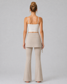 NULS Ruched Skirted Yoga Flare Pants