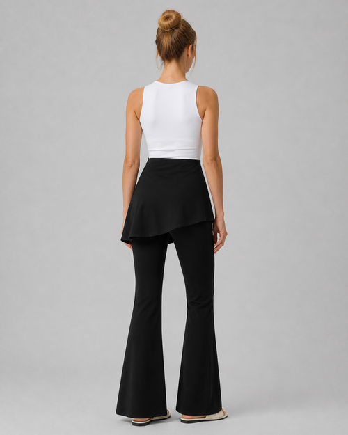 Approved product image 002 | 2-in-1 Skirted Flare Yoga Pants