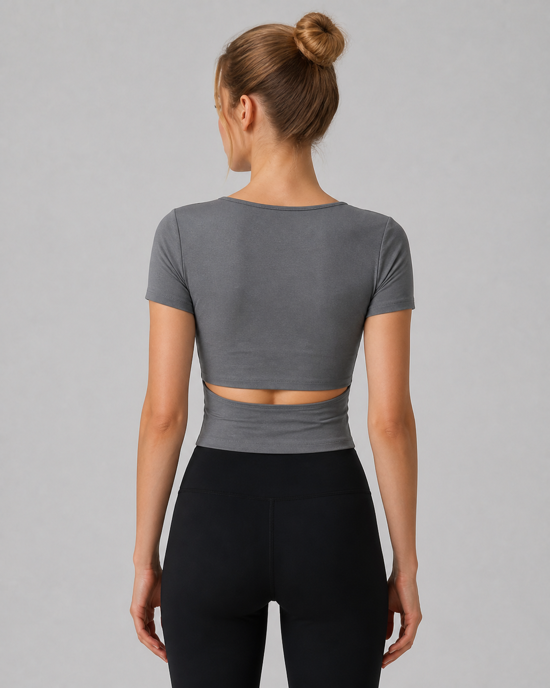 Approved product image 002 | Bare-Feel Hollow-Back Yoga Tee