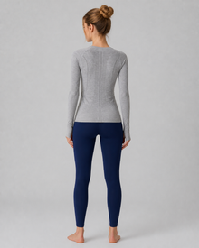 Seamless Long-Sleeve Yoga Top