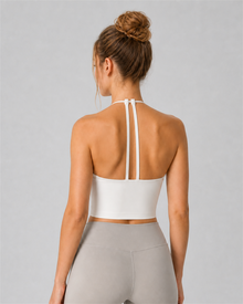 NULS Twist-Front Halter Sports Bra