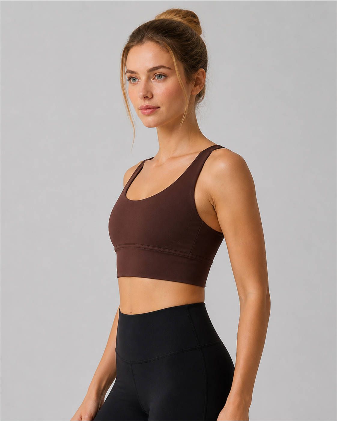 Approved product image 003 | Cross-Back Padded Yoga Bra