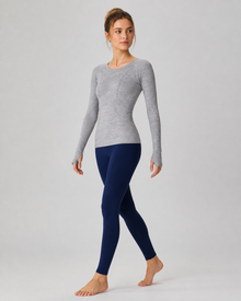 Seamless Long-Sleeve Yoga Top