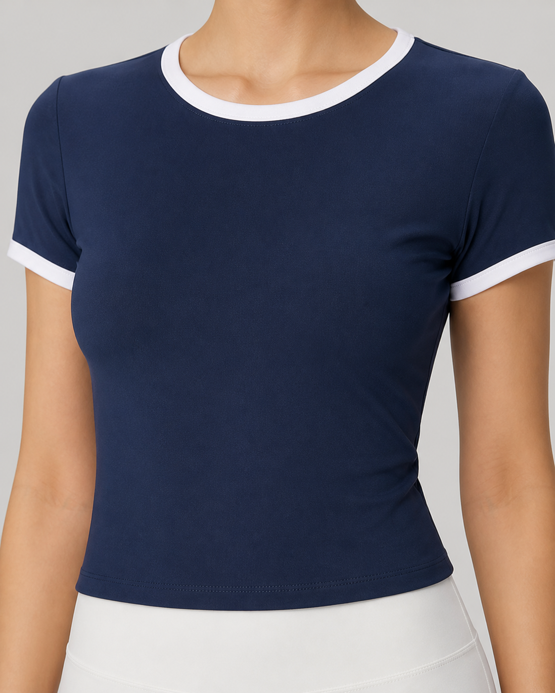 Approved product image 004 | Colorblock V-Neck Yoga Tee