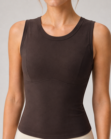 Padded Sleeveless Studio Sports Bra