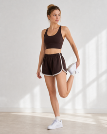 Retro High-Waist Yoga Shorts