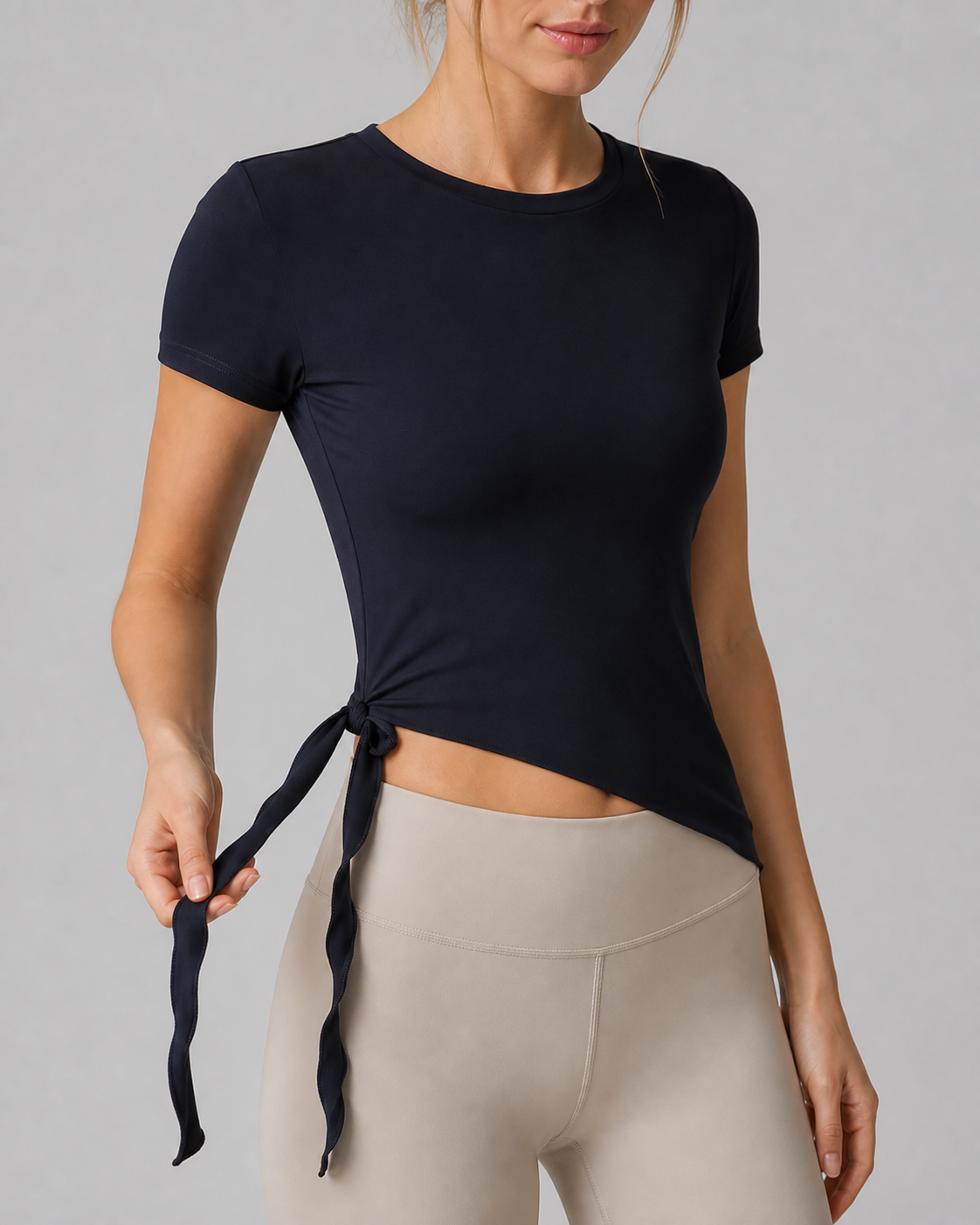 Approved product image 004 | NULS Asymmetrical Side-Tie Yoga Tee