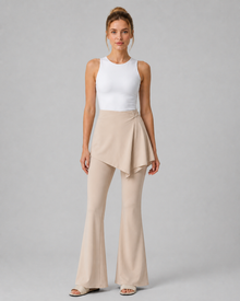2-in-1 Skirted Flare Yoga Pants