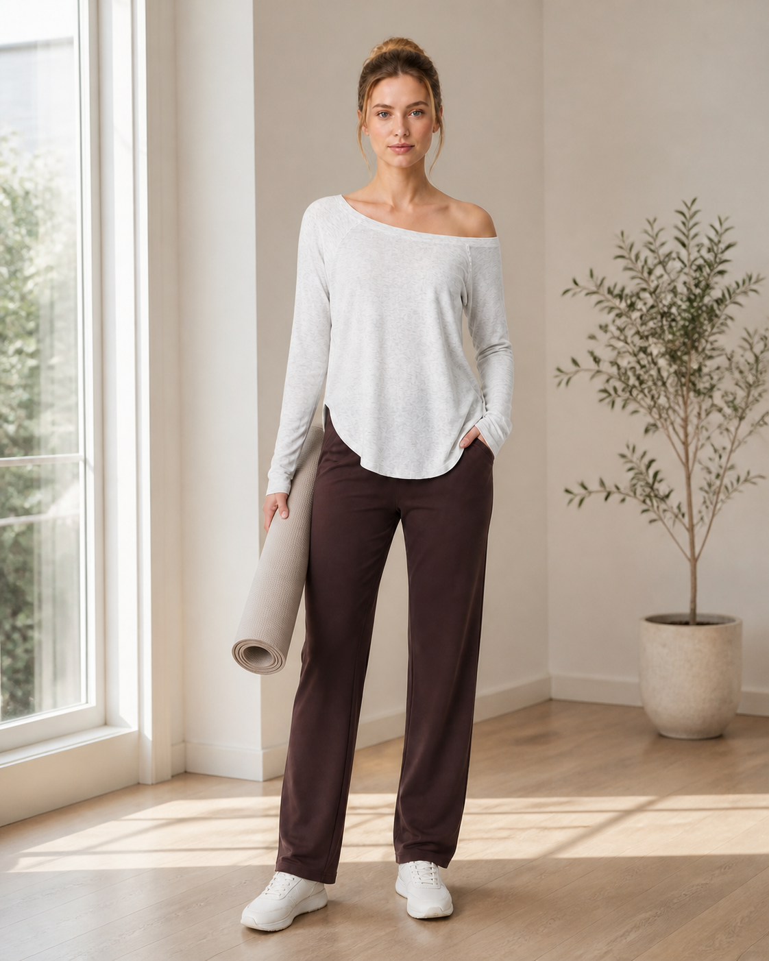 Approved product image 005 | SNU Off-Shoulder Yoga Top