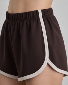 Retro High-Waist Yoga Shorts