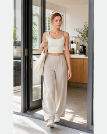 Colorblock Cross-Back Yoga Bra