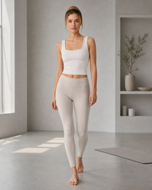 Serene Sculpt Square-Neck Yoga Tank