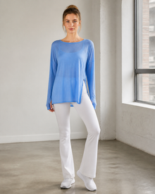 AirFlow Split-Hem Yoga Pullover