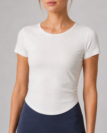 CloudSculpt Ribbed Tee