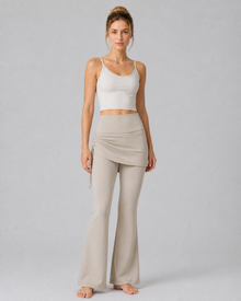 NULS Ruched Skirted Yoga Flare Pants