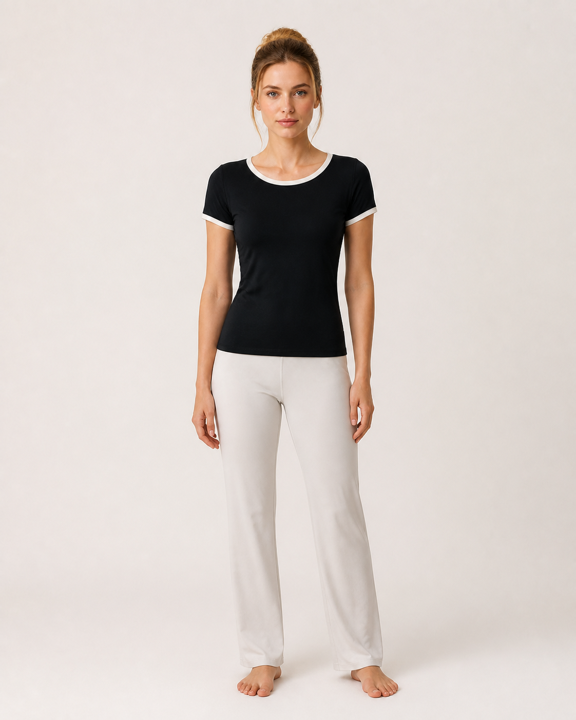 Approved product image 007 | Colorblock V-Neck Yoga Tee