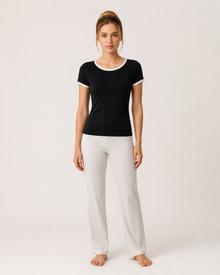 Colorblock V-Neck Yoga Tee