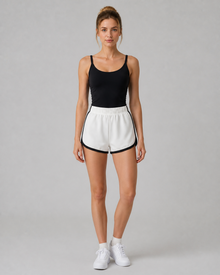 Retro High-Waist Yoga Shorts