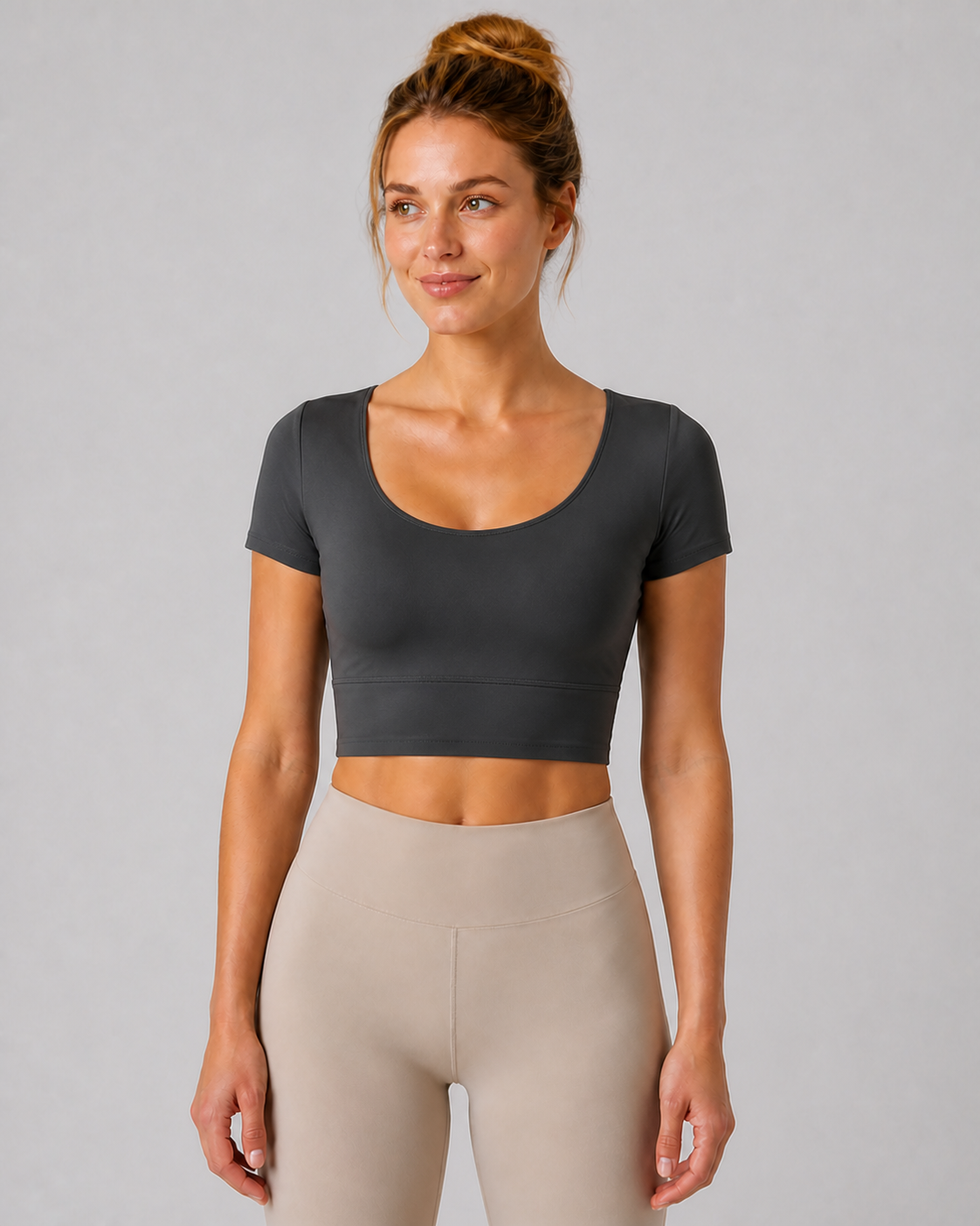 Approved product image 008 | NULS Balletcore Mesh-Back Crop Top