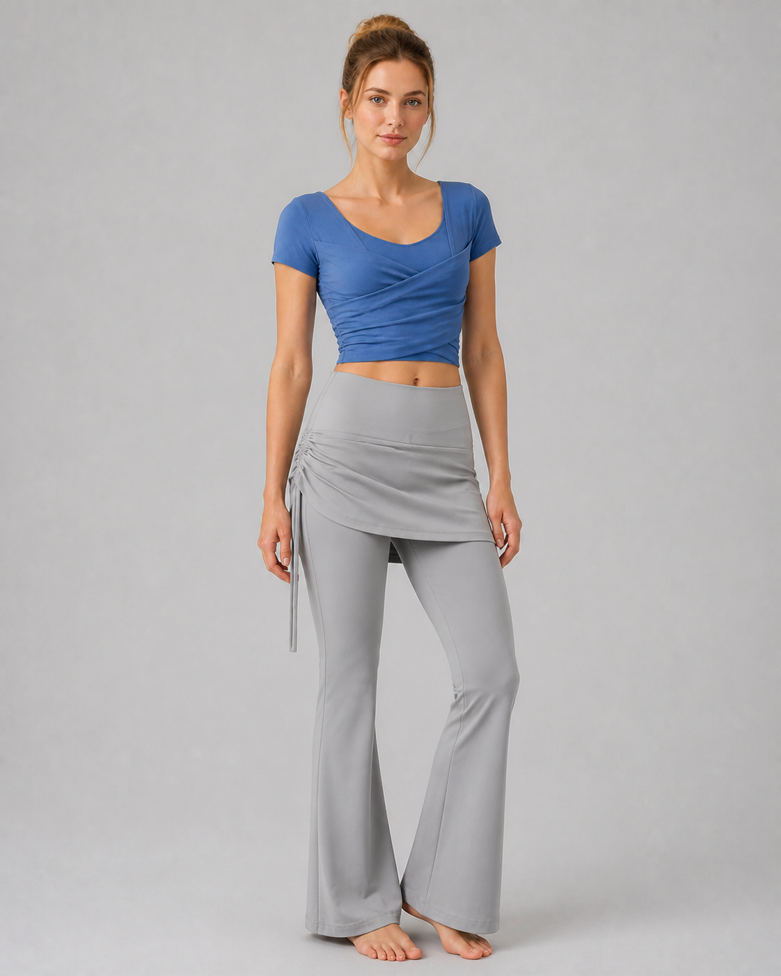 Approved product image 008 | NULS Ruched Skirted Yoga Flare Pants