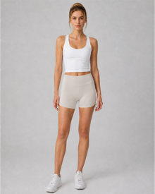 BareFeel Adjustable High-Waist Yoga Shorts