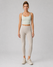 Colorblock Cross-Back Yoga Bra