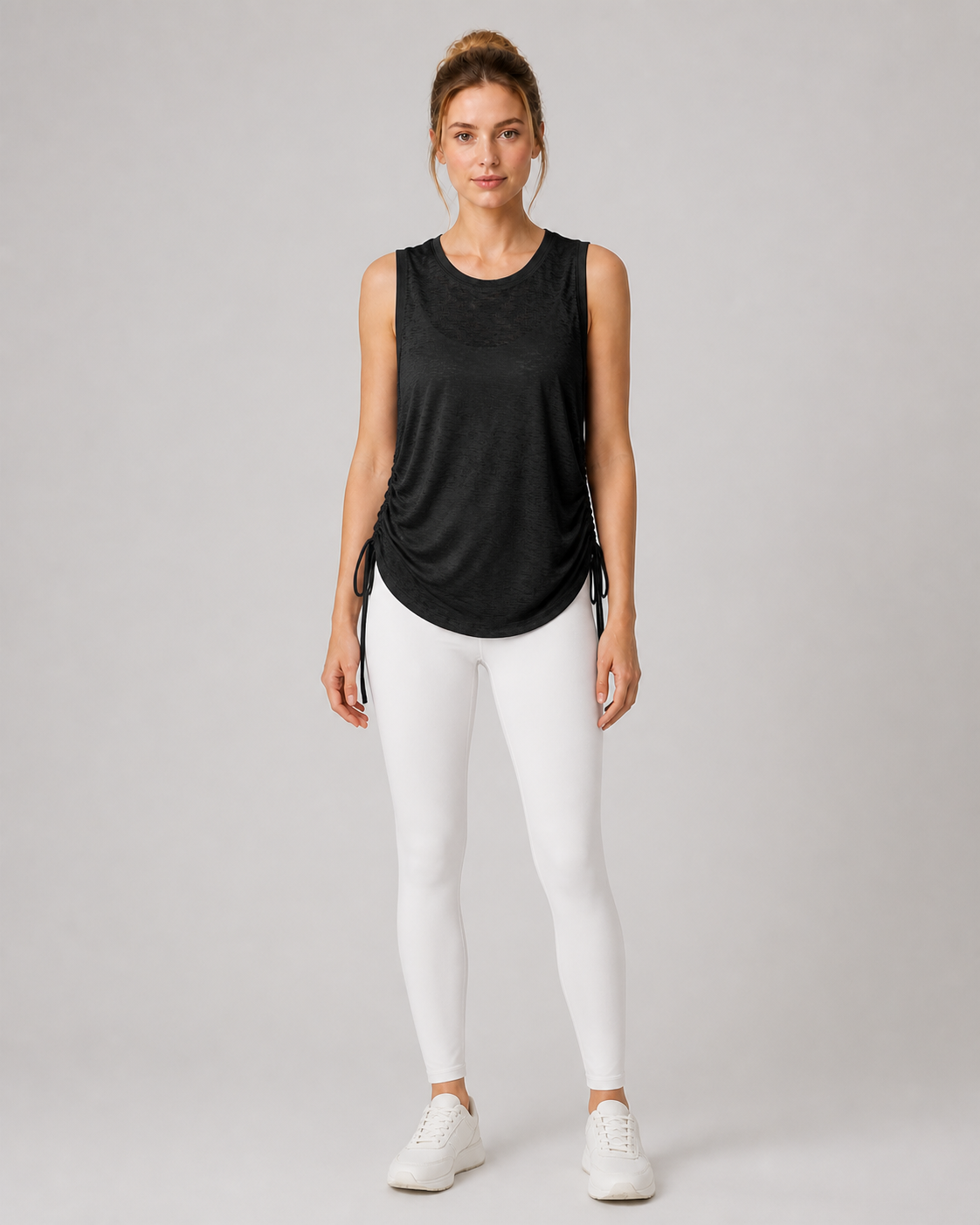 Approved product image 009 | Bamboo Charcoal Drawstring Yoga Tank