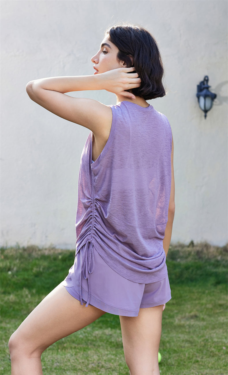 Bamboo Charcoal Sleeveless Yoga Tank