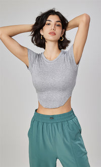 Modal Ribbed Yoga Crop Top