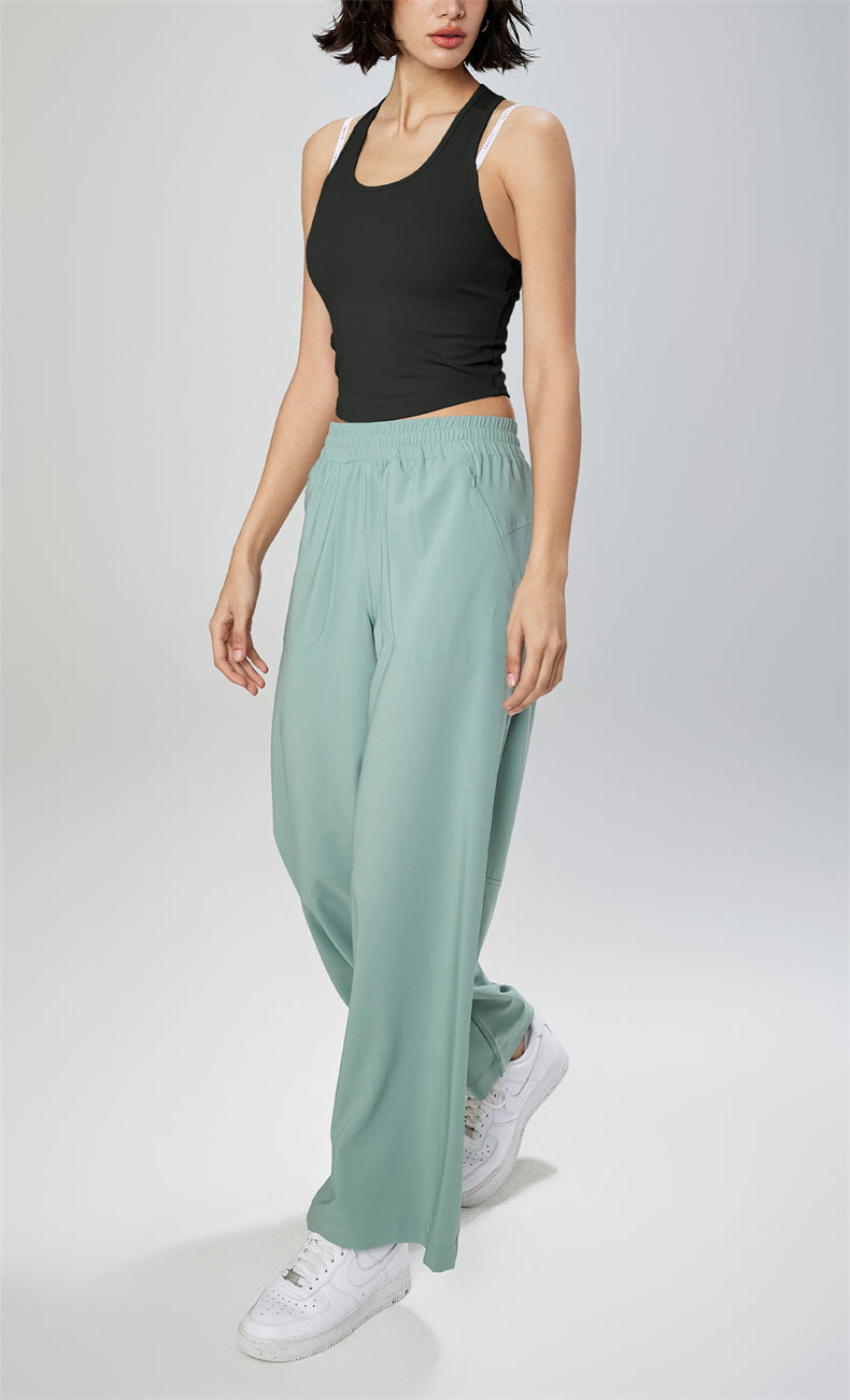 NULS U-Neck Yoga Tank - Light Green - product view 4 - Lepeins