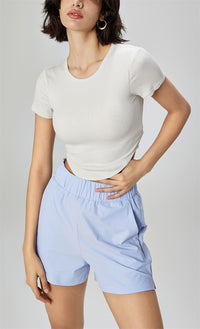 Modal Ribbed Yoga Crop Top